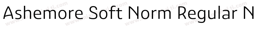 Ashemore Soft Norm Regular Norm Reg字体转换